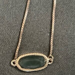 Green Stone Zip Tie Bracelet Gold Tone 5 Inch Gold Tone Balls Slide Close